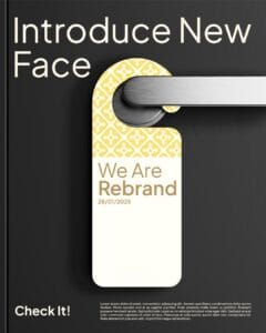 social media post about product promotion with dark background contrast and bold type