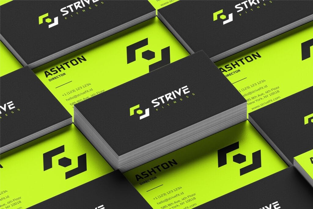 Branding personality design for Strive gym by Koalart Creative, a branding agency for small business