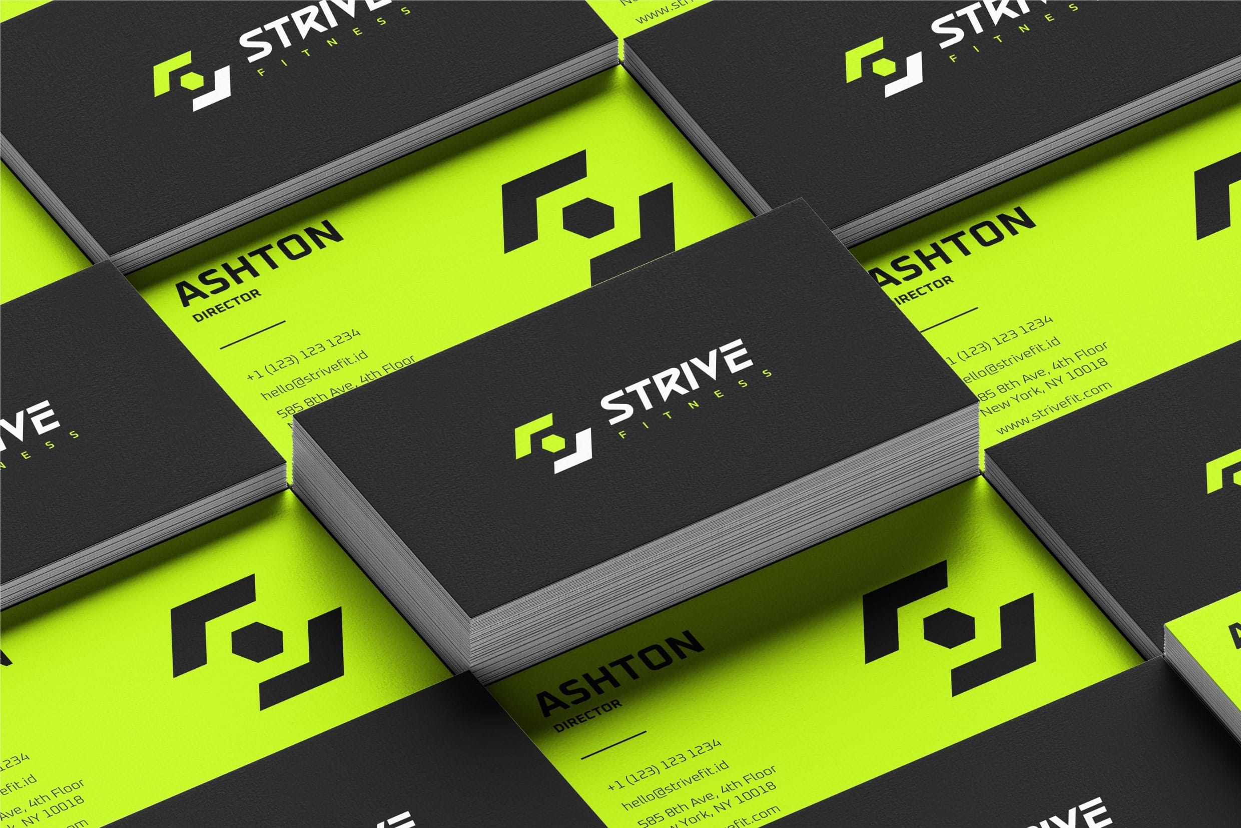 Branding design for Strive gym by Koalart Creative, a branding agency for small business