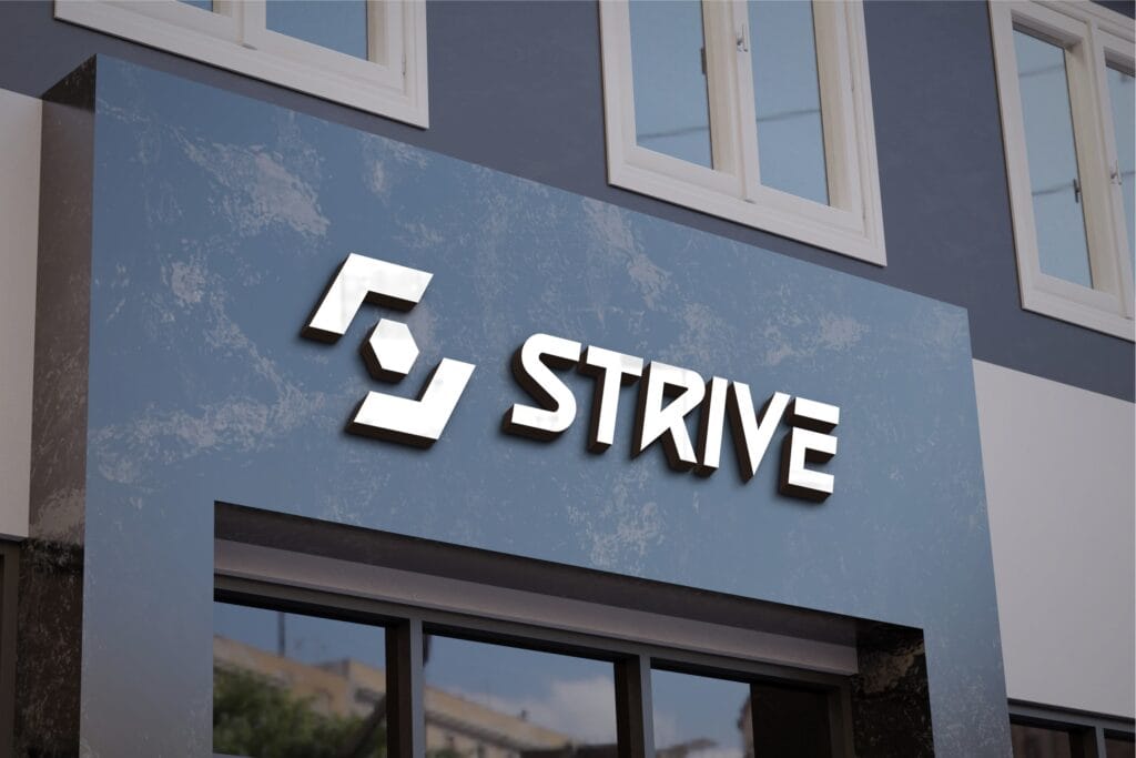Branding design for Strive gym by Koalart Creative, a branding agency for small business