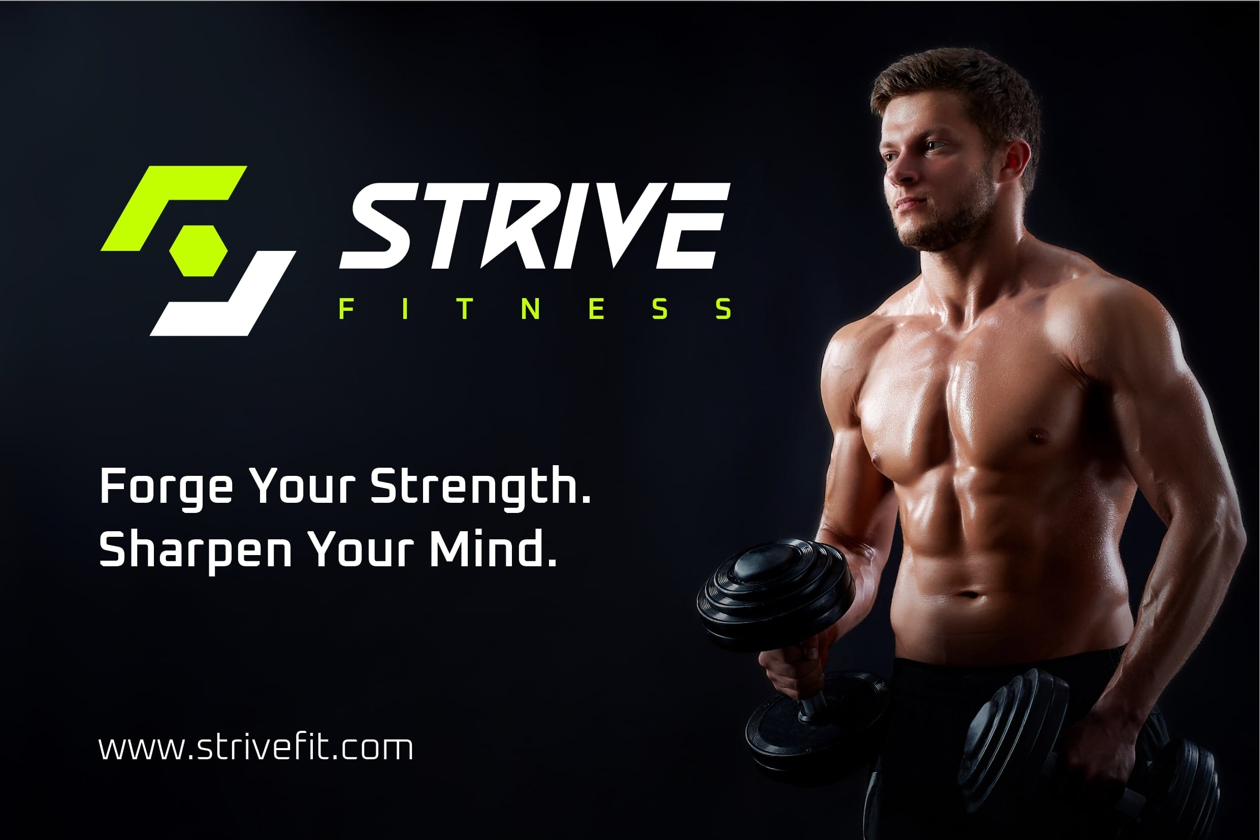 Branding design for Strive gym by Koalart Creative, a branding agency for small business