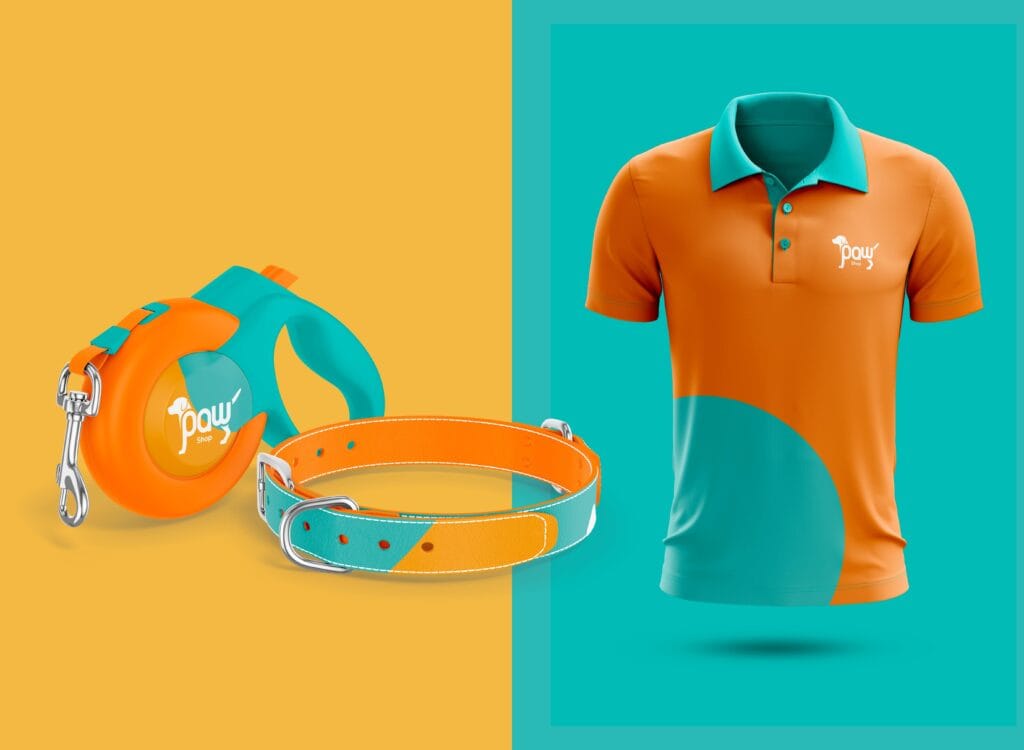 Paw Shop pet store branding by Koalart Creative, a branding agency for small business