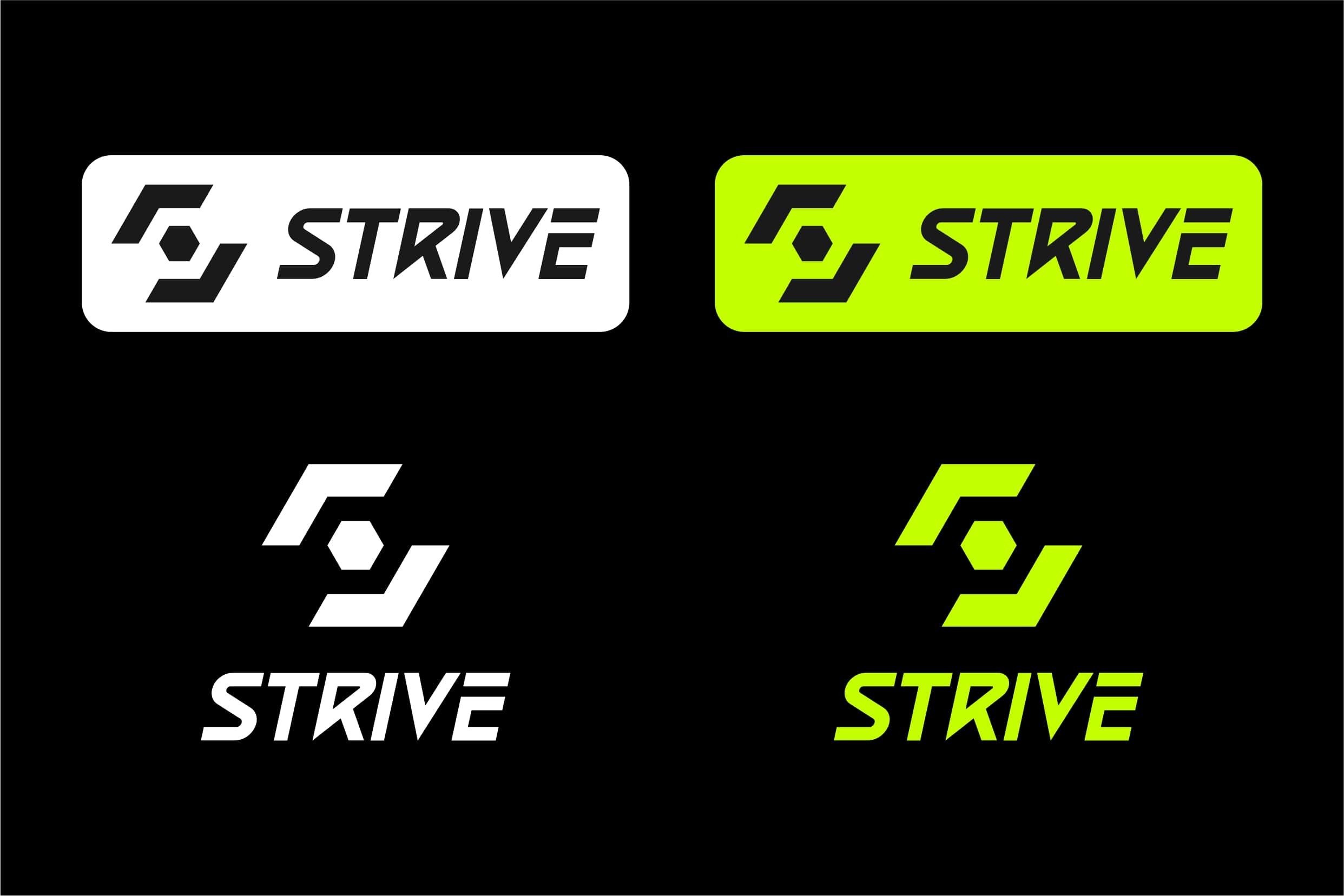 Branding design for Strive gym by Koalart Creative, a branding agency for small business
