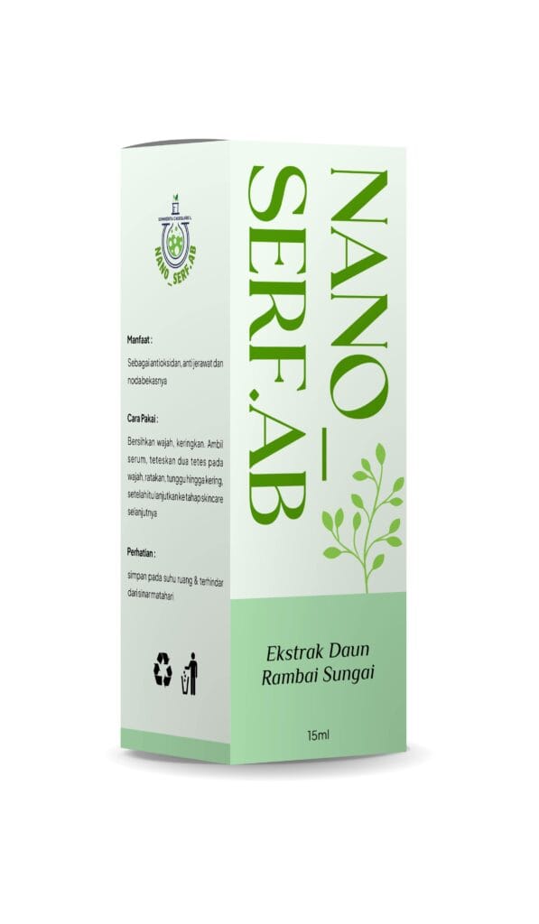 Natural skincare packaging design for Nano Serf.ab by Koalart Creative, branding agency for small business