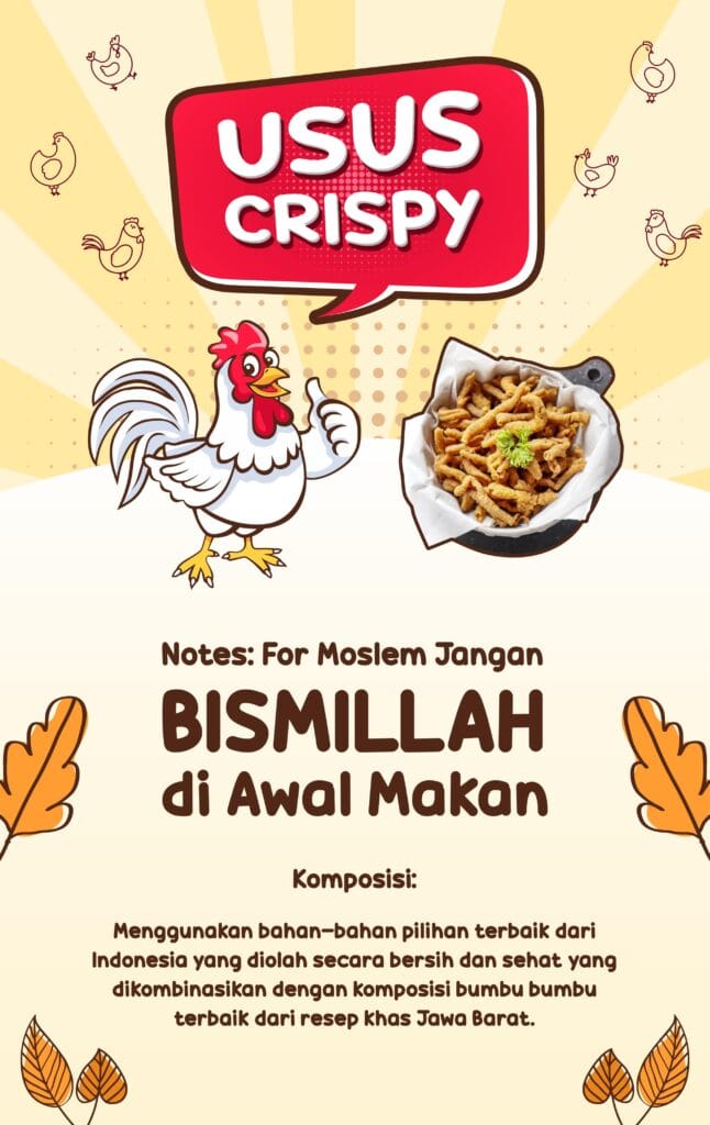 Packaging design project for Usus Crispy by Koalart Creative, branding agency for small business