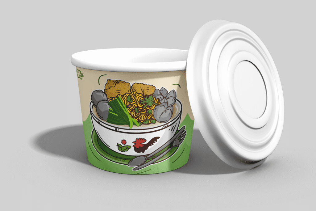 Packaging design project for Bakso Sehat by Koalart Creative, branding agency for small business