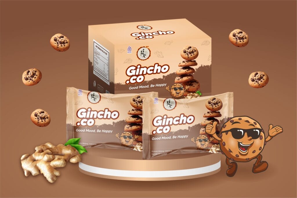 Packaging and stationery design for Gincho.co by branding agency for small business