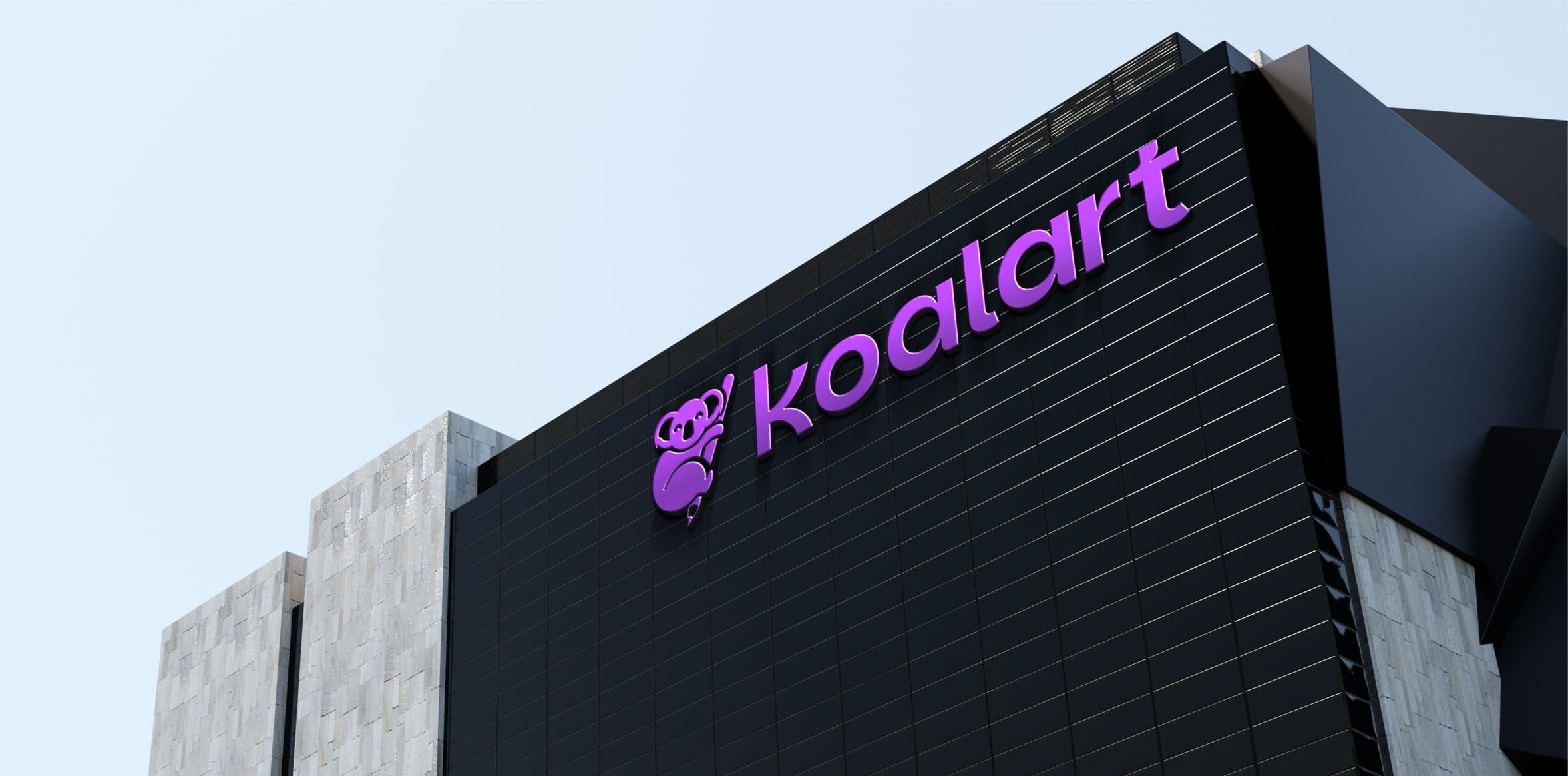 Koalart Creative office banner – modern workspace of a branding agency for small business