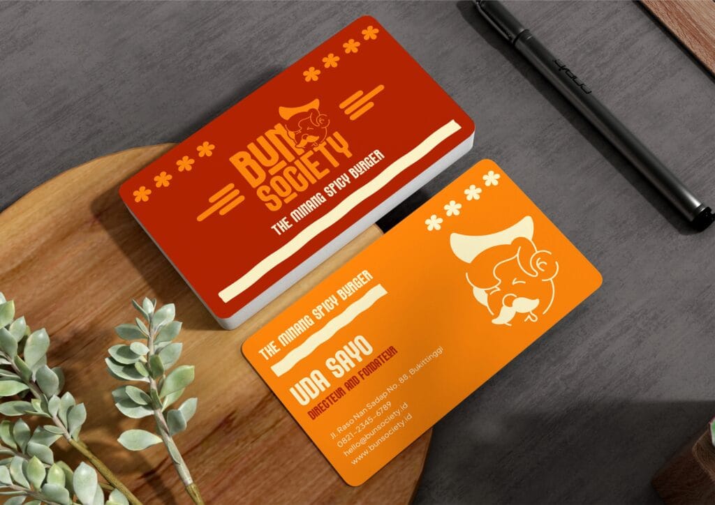 Bun Society restaurant branding project by a branding agency for small business.