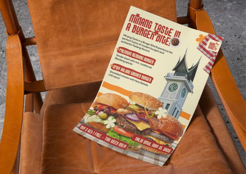 Bun Society restaurant branding project by a branding agency for small business.