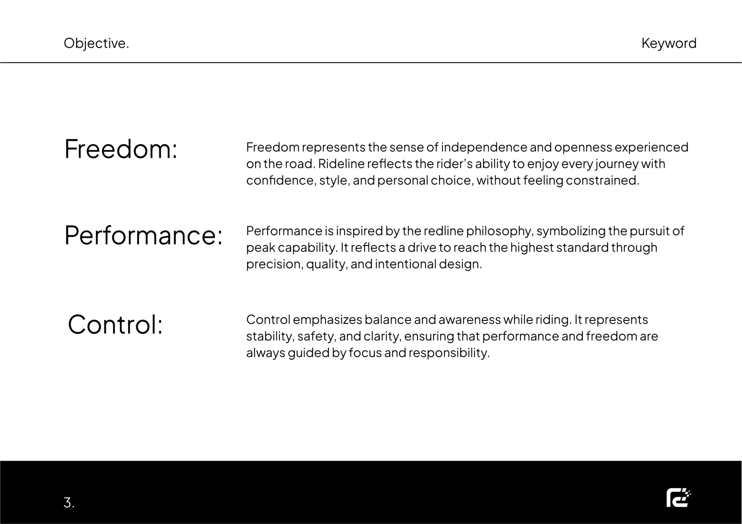 Rideline helmet and apparel branding project by a branding agency for small business.