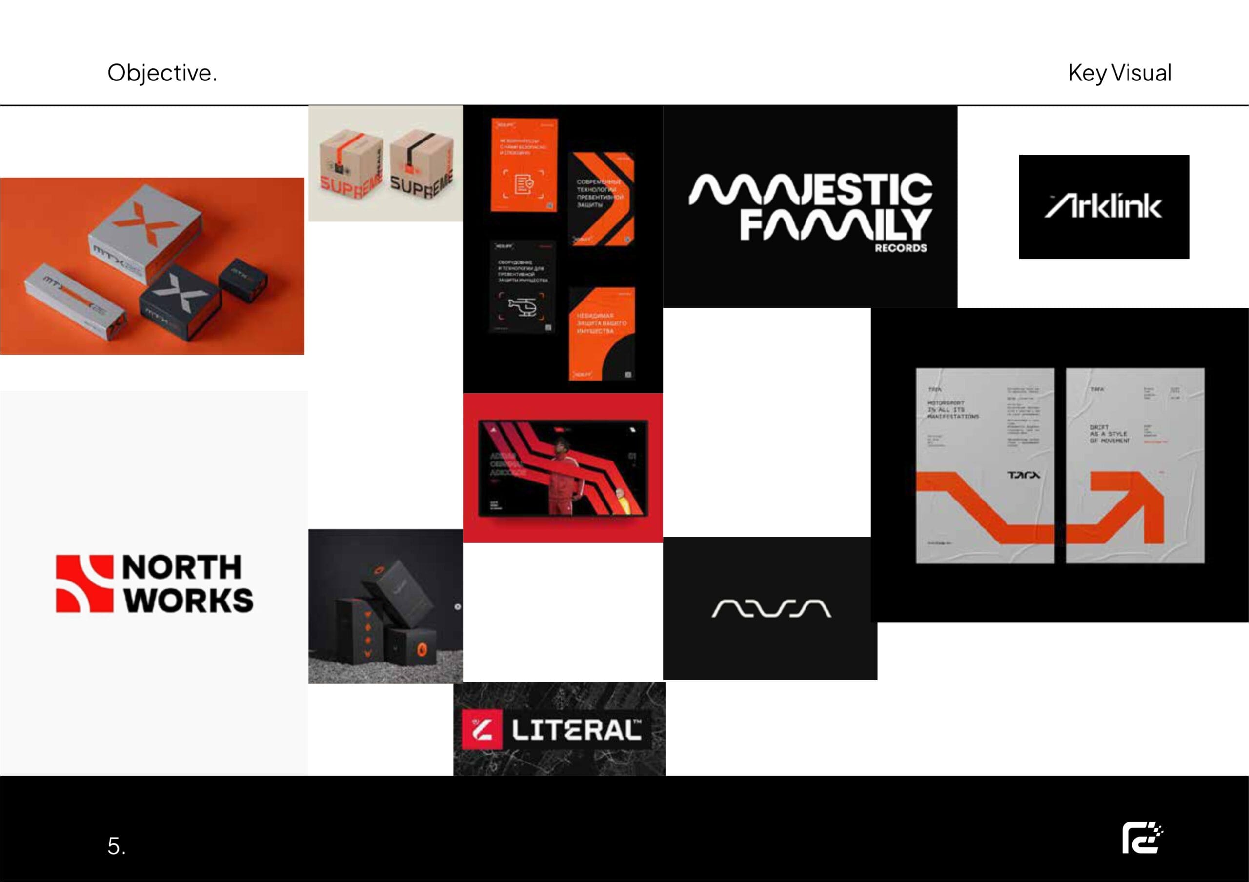Rideline helmet and apparel branding project by a branding agency for small business.