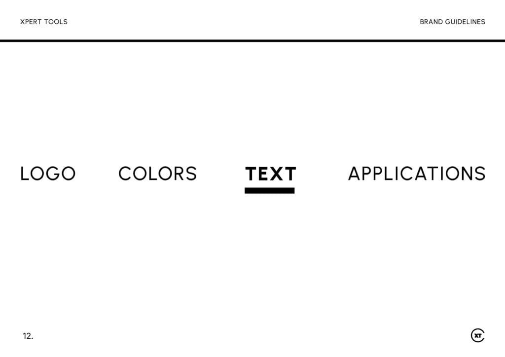 Xpert Tools brand identity project by a branding agency for small business.