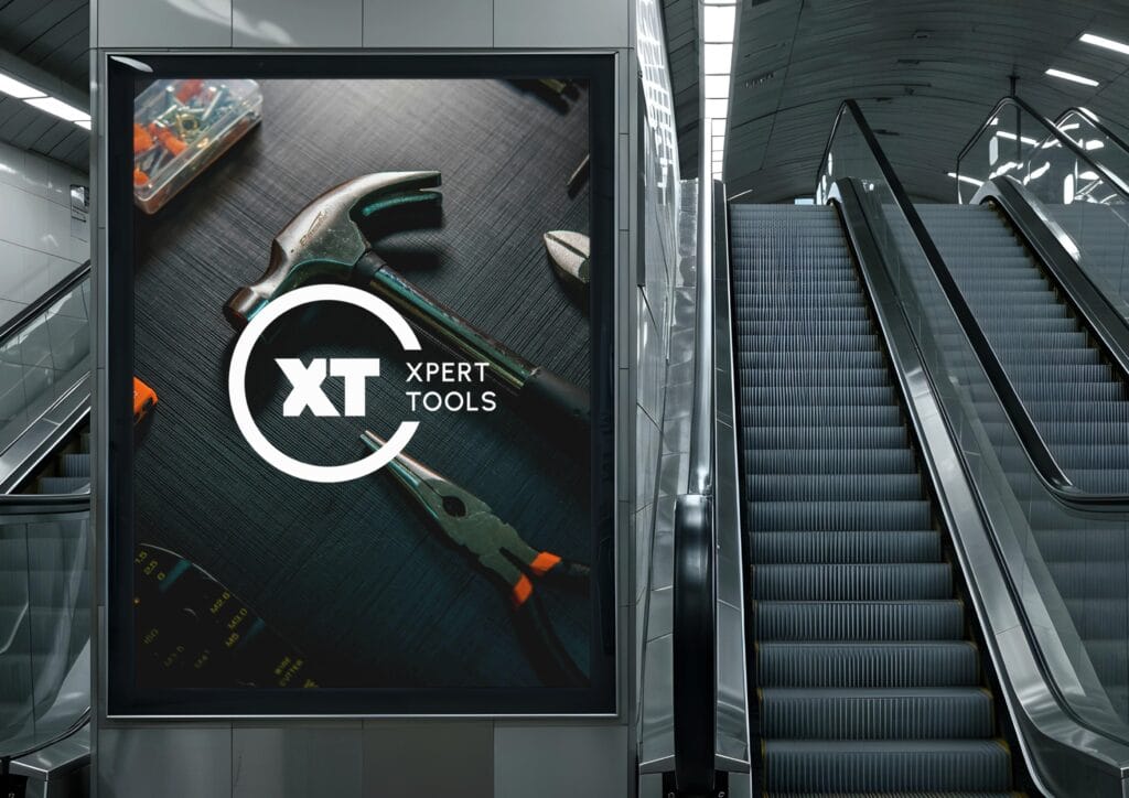 Xpert Tools brand identity project by a branding agency for small business.
