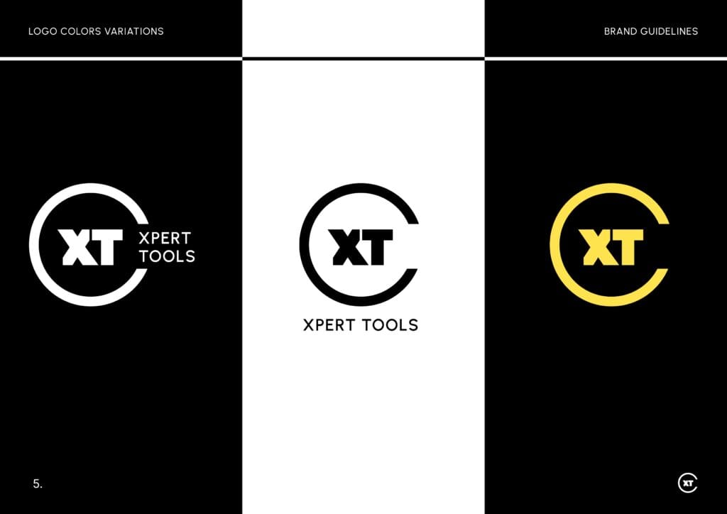 Xpert Tools brand identity project by a branding agency for small business.