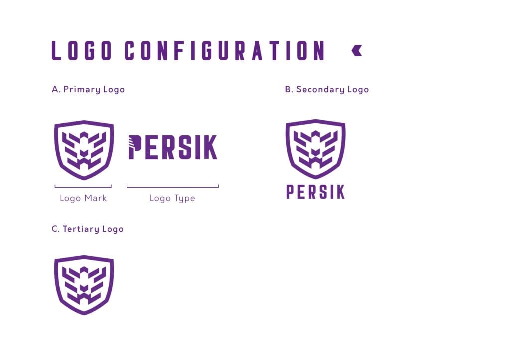 Persik Kediri concept logo redesign by a branding agency for small business.