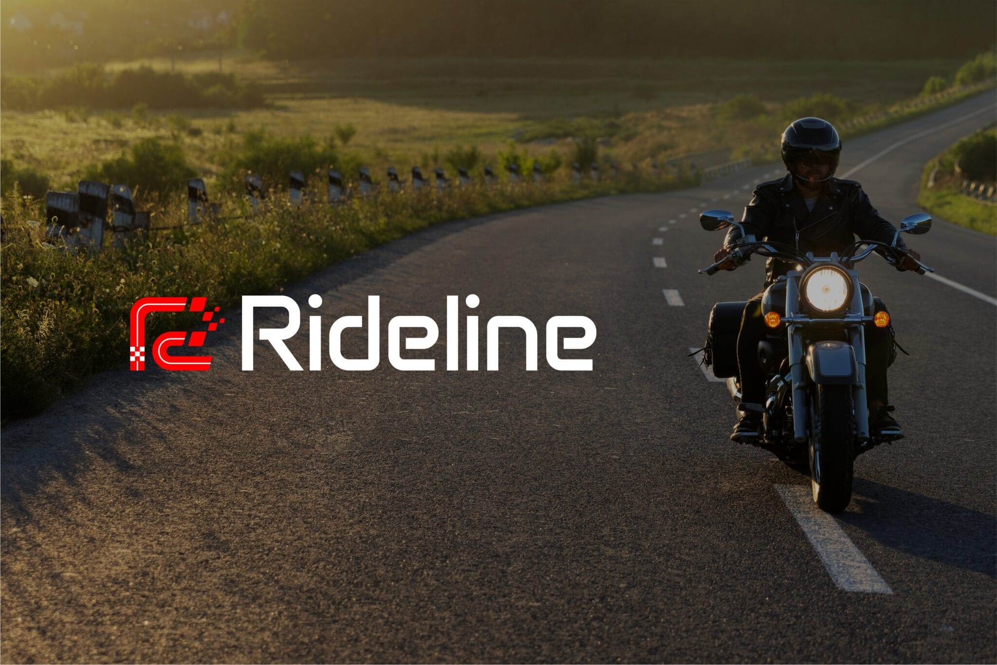 Rideline helmet and apparel branding project by a branding agency for small business.