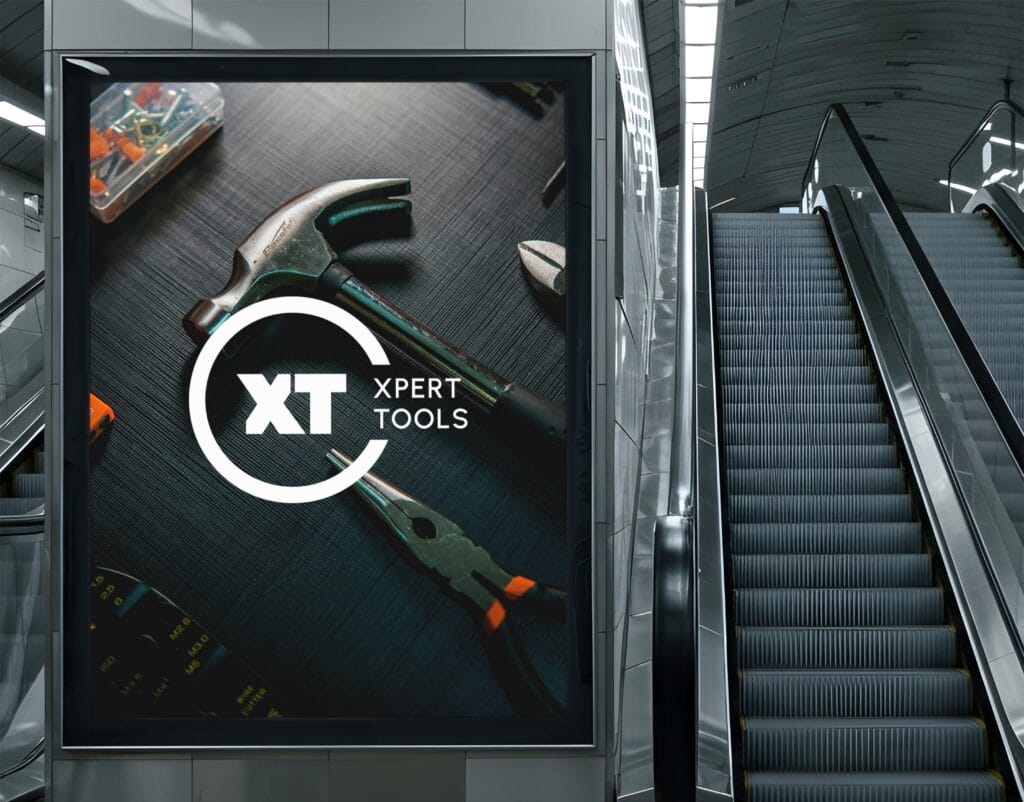 Xpert Tools brand identity project by a branding agency for small business.