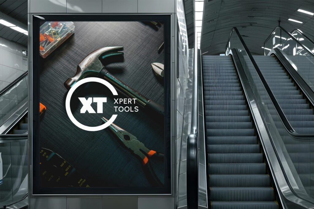 Xpert Tools brand identity project by a branding agency for small business.