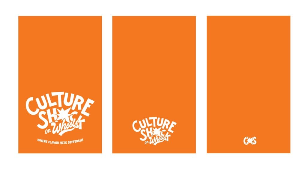 Culture Shock on Wheels street food branding design by Koalart Creative, a branding agency for small business