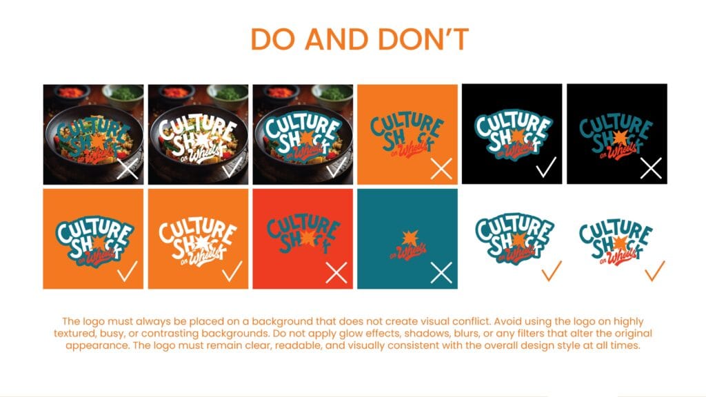 Culture Shock on Wheels street food branding design by Koalart Creative, a branding agency for small business