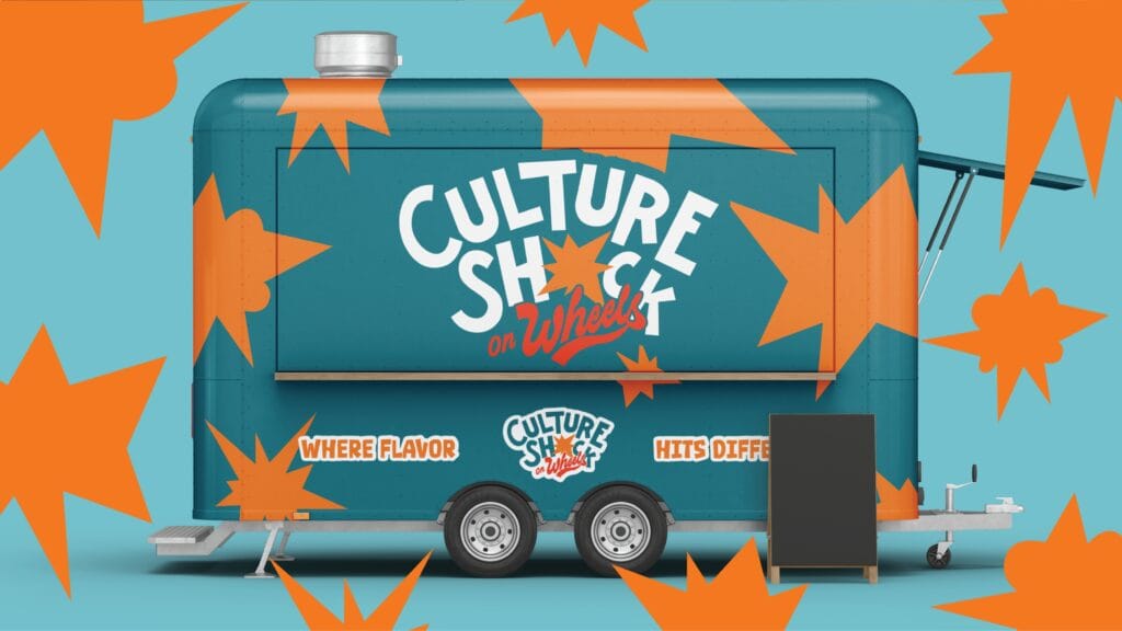 Culture Shock on Wheels street food branding design by Koalart Creative, a branding agency for small business