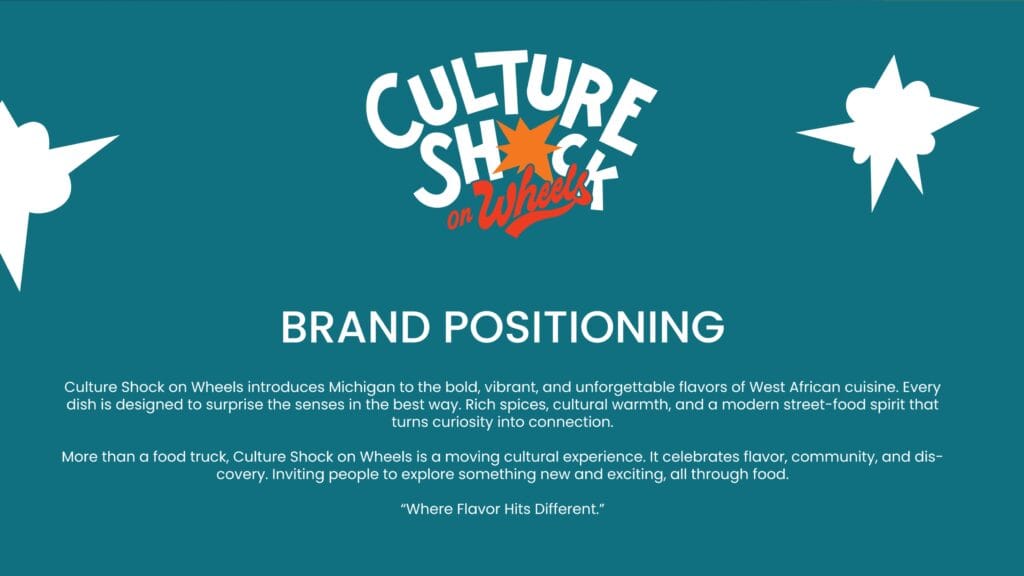 Culture Shock on Wheels street food branding design by Koalart Creative, a branding agency for small business