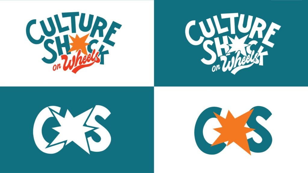 Culture Shock on Wheels street food branding design by Koalart Creative, a branding agency for small business