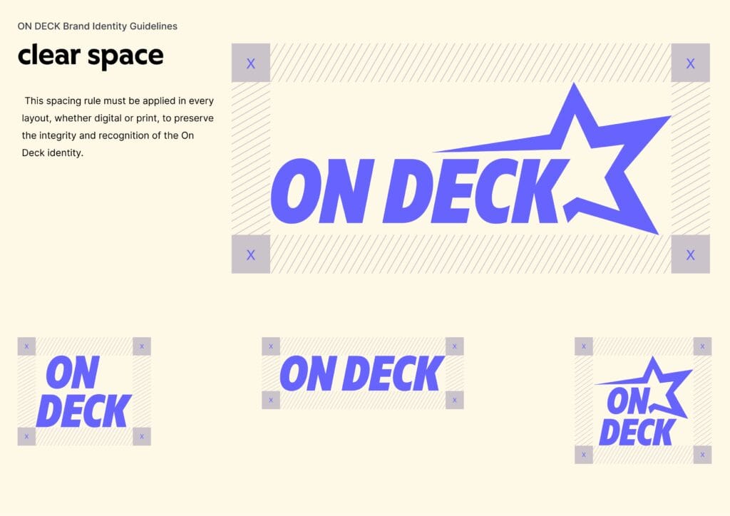 On Deck cheerleading schedule platform branding by Koalart Creative, a branding agency for small business