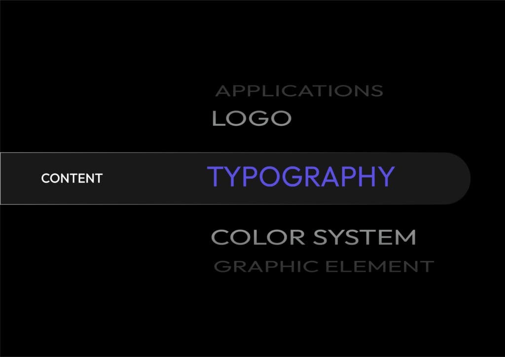 Modern marketing agency brand identity design with clean logo design, visual identity, and digital branding elements.