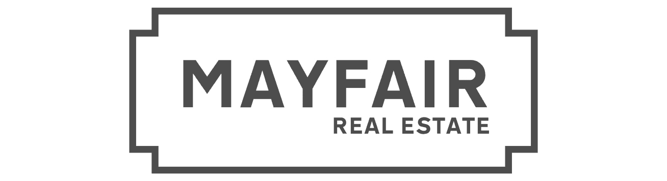 Mayfair real estate logo and brand identity