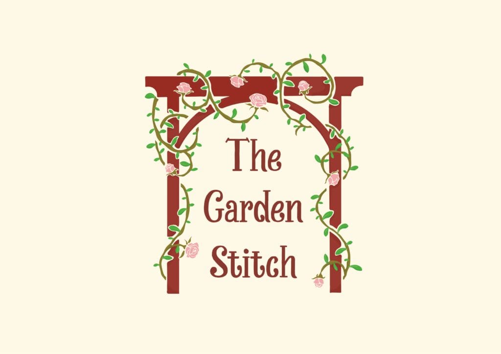The Garden Stitch garden-inspired logo and brand identity.
