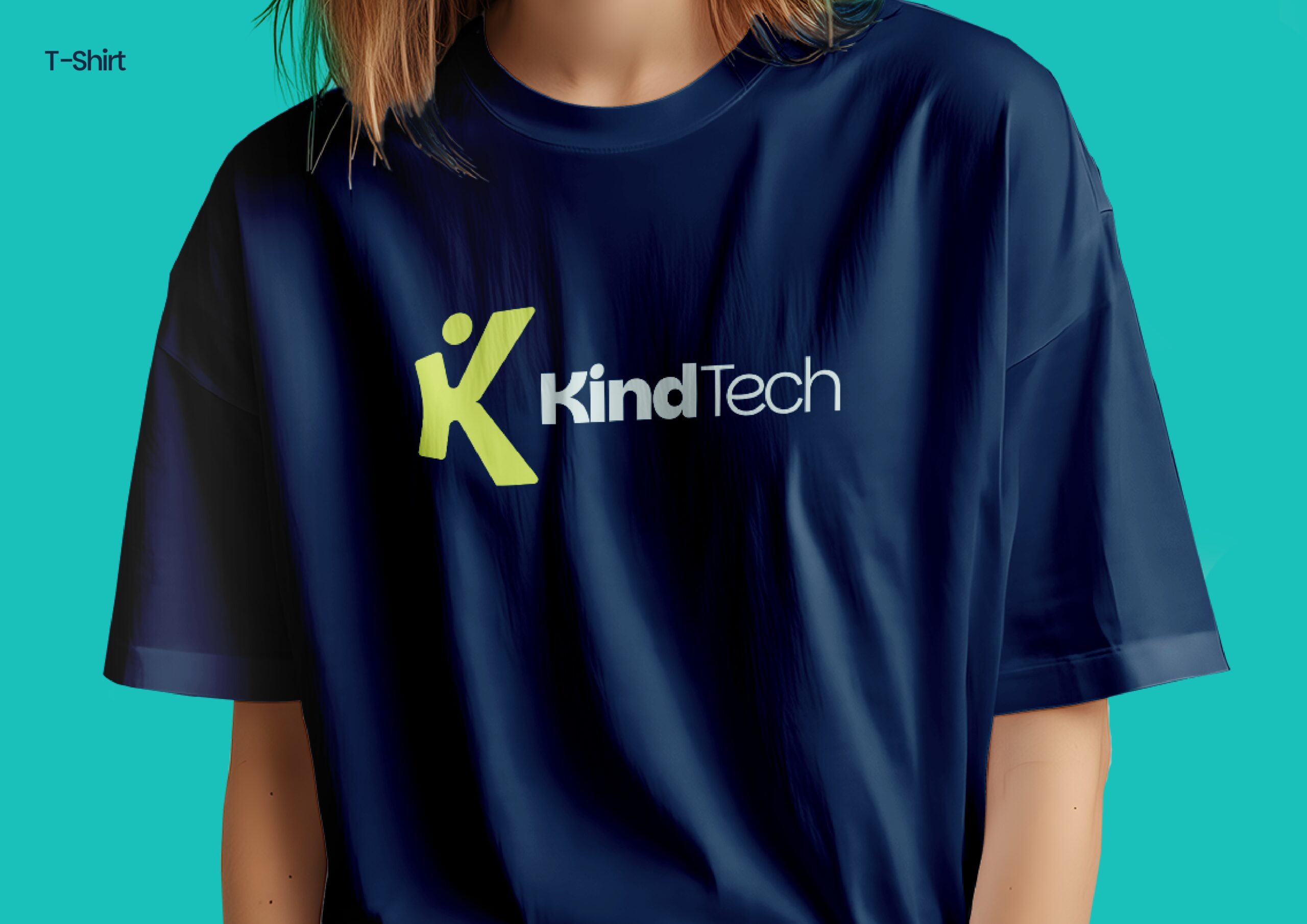 Kind Tech LA branding with a custom logo and marketing materials for senior technology support.