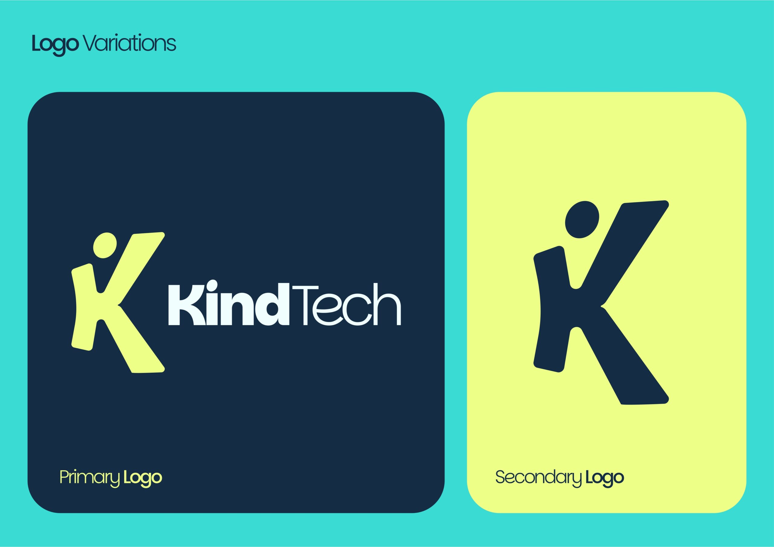 Kind Tech LA branding with a custom logo and marketing materials for senior technology support.