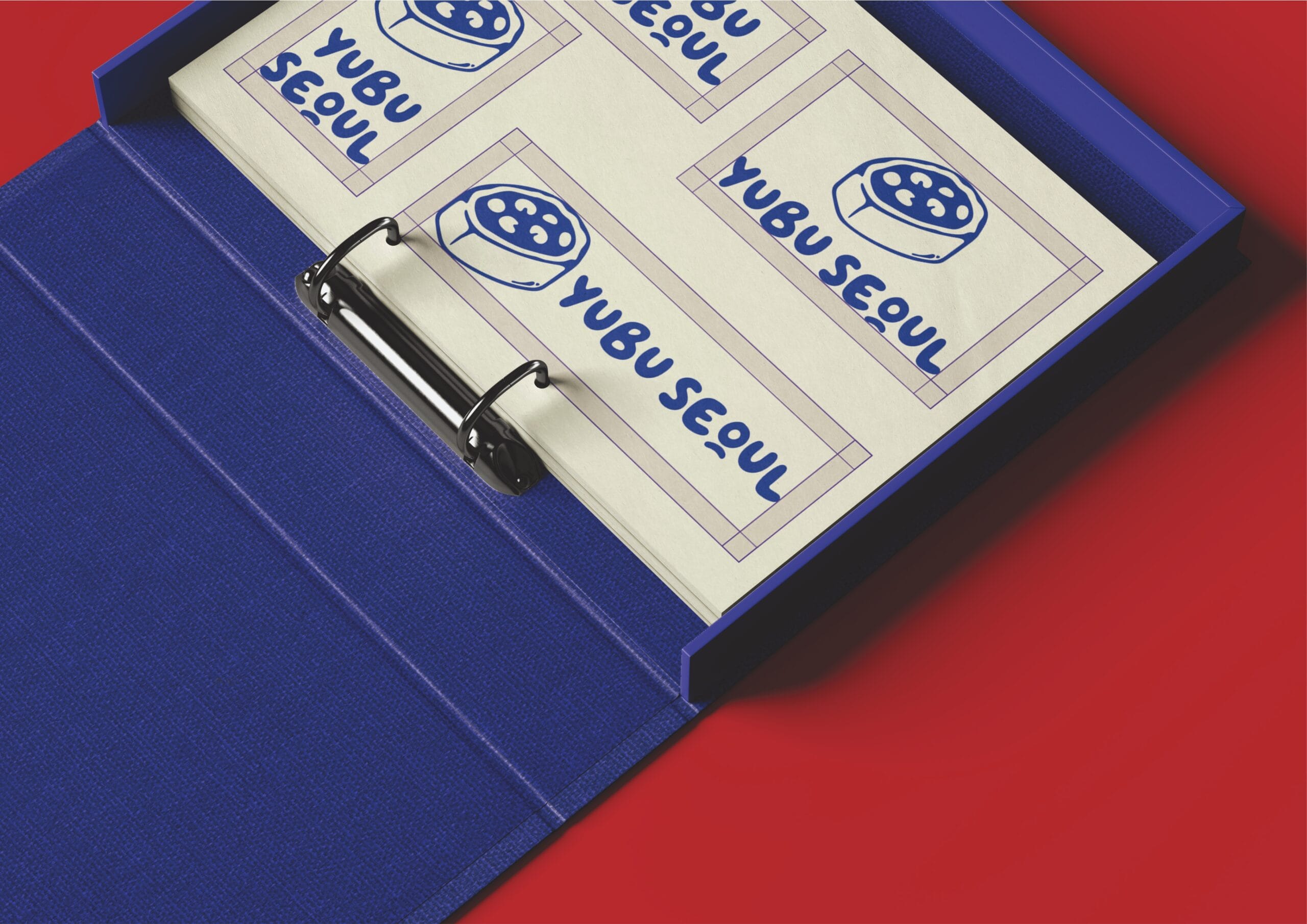 Yubu Seoul Korean restaurant branding with custom logo and food illustrations